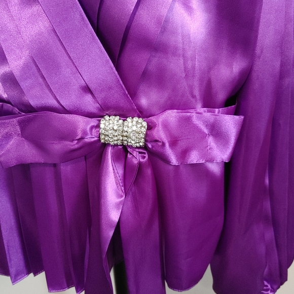 Purple formal blouse - Picture 2 of 6